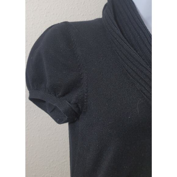 Express Design Studio Black Cowl Neck Capped Sleeves Top Small Lightweight Soft - Picture 6 of 6